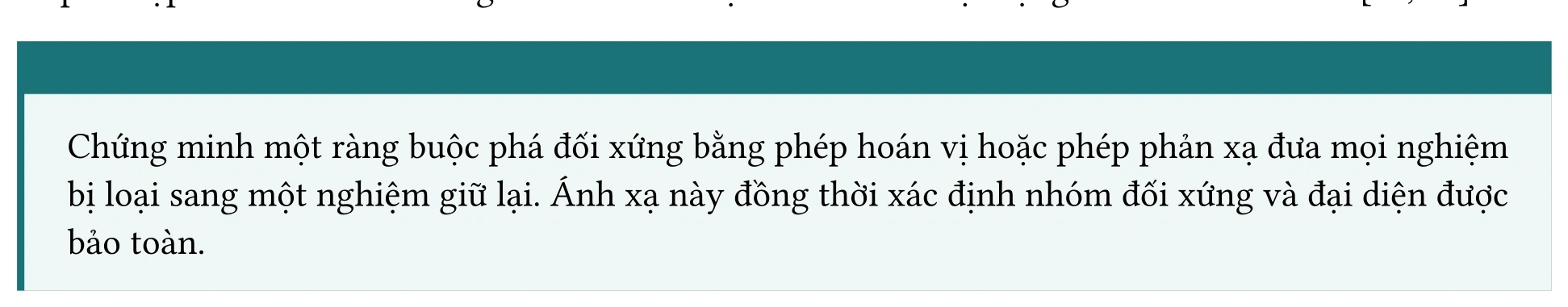 Hình 7.2 · Quỹ đạo đại diện phá đối xứng (Symmetry Breaking)